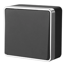 Изображение Выключатель одноклавишный Gallant (черный/хром) W5010035