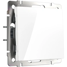 Изображение Выключатель одноклавишный проходной (белый глянцевый) W1112001